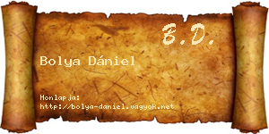 Bolya Dániel névjegykártya